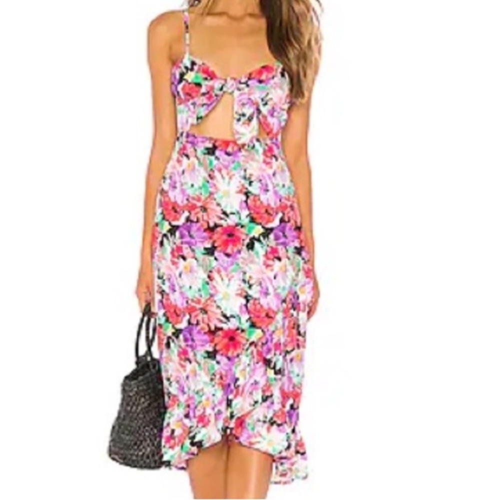 Revolve Privacy Please Clinton Midi Dress in Barbara Floral